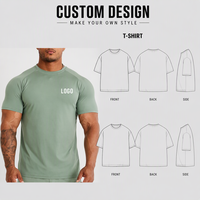 T-shirt de sport personnalisé à étiquette privée, polyester recyclé, spandex, respirant, séchage rapide, vêtements de sport pour hommes, athleisure