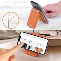 Portefeuille Minimaliste en Cuir avec Support pour iPhone 17 Pro, 15 ° -160 °   Support vidéo mains libres réglable gratuitement