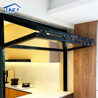 Ventana Plegable de Vidrio de Aleación de Aluminio Vertical Insonorizada Moderna de Alta Calidad al Mejor Precio, Ventana Plegable para Cocina y Uso en Exteriores