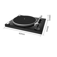 Vente en gros d'usine, tourne-disque vinyle vintage, phonographe Hi-Fi avec sortie USB/RCA/Phono