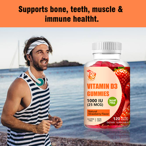 Gomitas de Vitamina D3 al por Mayor de Fábrica con Vitamina D en Sodio que Favorecen la Salud de Huesos, Dientes, Músculos e Inmunidad, Gomitas Dietéticas Naturales - Product Image 2