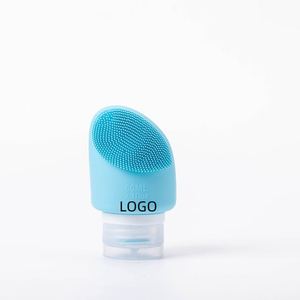 New Style Multi-function Portable Cosmetic Squeeze Tube Facial Cleansing <b>Brush</b> Silicone Travel <b>Bottle</b> with Logo - Product Image 1