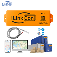 ILinkCon Global Container GPS Tracker avec surveillance de la température en temps réel GSM et positionnement Beidou Android App Track View