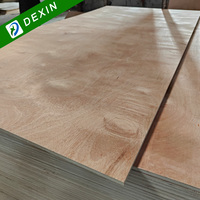 Personnalisé 4x8 3mm 4mm 6mm 9mm 18mm E1 Noyau de peuplier Okoumé Bintangor contreplaqué commercial pour meubles