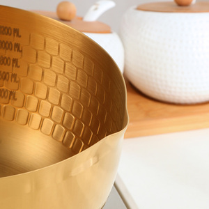 <span class=keywords><strong>Casserole</strong></span> à neige en acier inoxydable <span class=keywords><strong>de</strong></span> style japonais <span class=keywords><strong>Casserole</strong></span> à lait Pot à nourriture domestique Nouilles Pot à soupe antiadhésif Ustensiles <span class=keywords><strong>de</strong></span> cuisine - Product Image 2