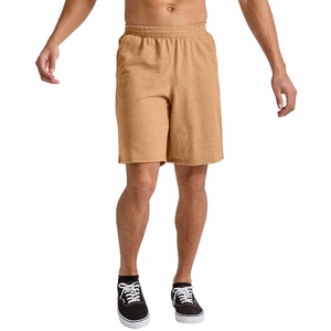 Pantalones Cortos Deportivos para Hombre, Cintura Alta Elástica, Logotipo Frontal, Cordón Ajustable, Tela de Secado Rápido con Forro de Malla, para Fitness y Uso Diario Informal - Product Image 1