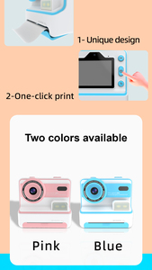 SourcingArk New Arrival Dual Lens Instant <b>Print</b> <b>Camera</b> for Kids Vintage <b>Camera</b> in Travel with Thermal <b>Print</b> Function D101 - Product Image 6