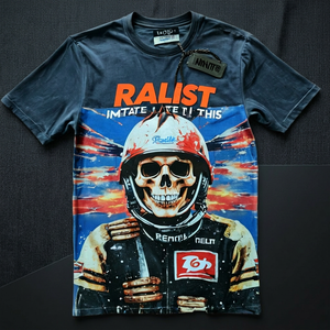 Camiseta de Calidad Original 100% Algodón, Estilo Urbano, Hombros Caídos, Manga Corta para Hombre, Diseño Vintage con Estampado de Dibujos Animados, Tela de 380g - Product Image 3