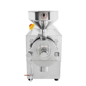 Water cooling Grinder HY 85KG/h electric grinder herb tobacco heavy duty industrial spices grinder container