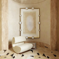 Dalle de marbre naturel d'usine, panneau mural de luxe en marbre pour la décoration de villas et d'hôtels
