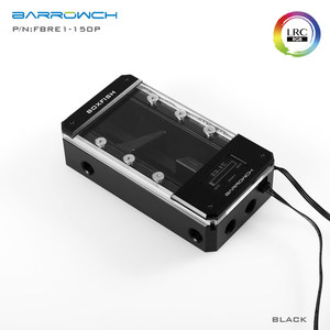 Barrowch Boxfish Series Serbatoio d'Acqua Quadrato in Acrilico con Display Digitale Intelligente e Controllo App per Raffreddamento a Liquido FBRE1-150Y - Product Image 4