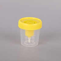 Conteneur d'urine médical jetable stérile 30ml 40ml 60ml 120ml échantillon sous vide avec aiguille