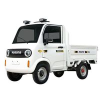 Nouveau véhicule utilitaire électrique à quatre roues, fourgonnette de fret à une rangée, pick-up, moteur 1,5 kW, design élégant, batterie 72V150AH
