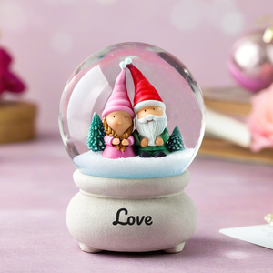 Amour <span class=keywords><strong>eau</strong></span> Globe personnalisé bureau décoration résine doux ange fille boule à neige décor à la maison créatif vacances cadeau - Product Image 6