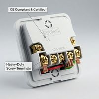 MVAVA Factory Wholesale Cheap Prices Europe French PC Panel 1/2 Gang Power Dual Electric Outlet Wall Light Switches and Socket