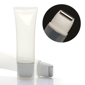 Tubo Transparente para Crema o Loción con Logotipo Impreso Personalizado, Precio de Fábrica, Cabezal con Brocha, Envase Vacío de Plástico Suave para Cosméticos y Cuidado de la Piel - Product Image 2