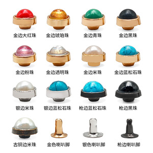 Matériaux pour accessoires vestimentaires DIY, accessoires de bagages, ceintures, sacs, rivets, casquettes, clous de fixation, turquoise et accessoires de fixation par collage. - Product Image 2