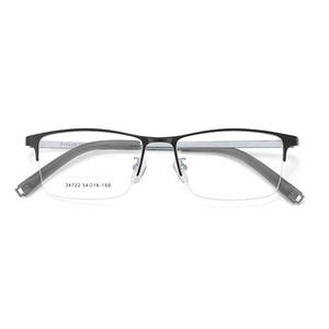 Gafas de Hombre con Diseño Francés, Montura Rectangular Media, Modelo 34722 54-16-150, Puntas de Patillas Antideslizantes - Product Image 1