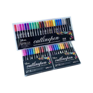 Marqueur magique double ligne à paillettes colorées non toxiques pour cartes, vente en gros - Product Image 5