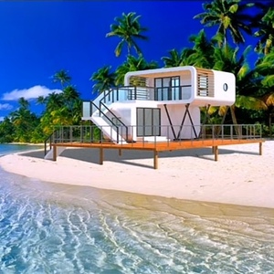 Capsule House en bord de mer avec vue sur l'océan et douches extérieures, une évasion de rêve pour les amoureux de la plage - Product Image 2
