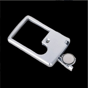 Lupa rectangular ultrafina, luz LED 3-6x, lente óptica de resina portátil, lupa para madre e hija, alta definición - Product Image 1