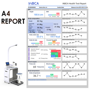 Medical Diagnostic Equipment Smart Health Checkup Kiosk <strong>200kg</strong> Steel <strong>Weighing</strong> <strong>Scale</strong> 10.1" OEM/ODM Customizable for Pharmacy Use - Product Image 2