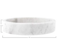 Plateau de courtoisie rond en marbre naturel pour salle de bain Bijoux en marbre Savon Parfum Plateaux décoratifs