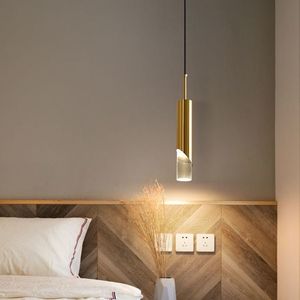 Lampadario Moderno <span class=keywords><strong>a</strong></span> <span class=keywords><strong>Sospensione</strong></span> in Acrilico Tubolare Lungo Illuminazione <span class=keywords><strong>a</strong></span> LED in Metallo Dorato Semplice <span class=keywords><strong>Lampada</strong></span> <span class=keywords><strong>a</strong></span> <span class=keywords><strong>Sospensione</strong></span> per Hotel - Product Image 3