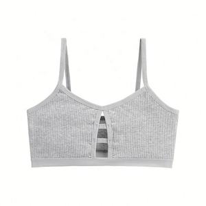 Sujetador de Algodón Puro Cómodo <span class=keywords><strong>y</strong></span> Transpirable para Mujer de Talla Grande, Lencería de Encaje sin Espalda con Push-Up de Punto Fino, Cobertura Completa <span class=keywords><strong>y</strong></span> Ajuste Cómodo - Product Image 6