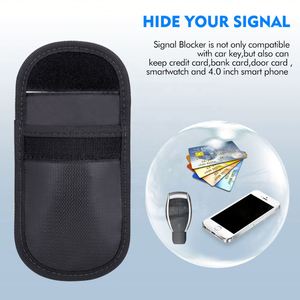 CUSTOM Fireproof Waterproof Car Key Pouch Hot Sale RFID Signal Blocking Anti-theft Anti-hacking Fabric Key Case Made Filing - Product Image 4