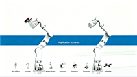 Bras robot collaboratif ultra-léger à 7 axes, charge utile de 5 kg, IP54, répétabilité de ±0,03 mm, fonction Drag & Teach, Cobot pour l'assemblage et le Pick & Place