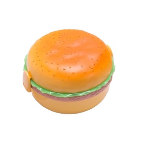 Amazon Burger Shape Bento Lunch Box with Spoon Children Lunch Box Plastic
