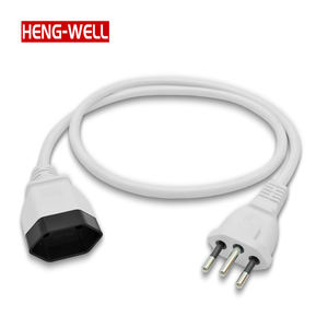 INMETRO Cables de extensión de enchufe macho hembra de 3 pines 10A <span class=keywords><strong>Cable</strong></span> de alimentación para computadora Brasil NBR 14136 compatible - Product Image 2