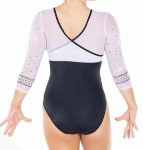 <span class=keywords><strong>Justaucorps</strong></span> de gymnastique <span class=keywords><strong>noir</strong></span> dégradé de logo personnalisé de haute qualité <span class=keywords><strong>Gym</strong></span> serré pour la pratique de la compétition Body avec cristal - Product Image 5