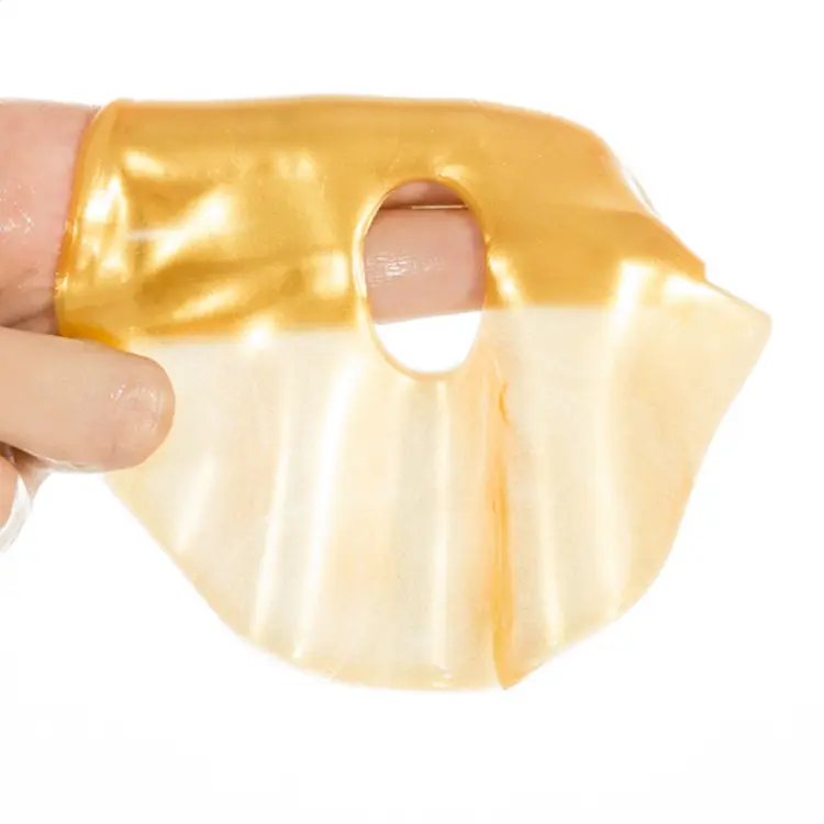 Auf Lager 45G 24K Golden Collagen Crystal sexy BH Haut Beste straffende natürliche Brust Blatt Kollagen Private Label Brust maske