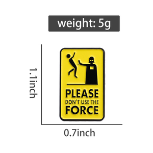 Phim Hoạt Hình Văn Bản Xin Vui Lòng Không Sử Dụng Các Lực Lượng Men Trâm Người Ngoài Hành Tinh Loạt Ba Lô Huy Hiệu Quần Áo Phụ Kiện Quà Tặng Đồ Trang Sức Cho Bạn Bè - Product Image 6