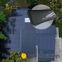 Tuiles solaires BIPV en verre double couche en silicium monocristallin SANGOBUILD TITAN avec une efficacité de 20 % et une garantie de 30 ans