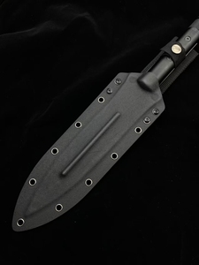 Couteau tactique de qualité DIY avec manche en acier inoxydable G10, lame non réglable de 4,0 mm d'épaisseur, personnalisable pour l'extérieur - Product Image 4