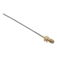 Connecteur SMA femelle à angle droit 4 broches pour montage sur circuit imprimé vers câble coaxial RF mâle IPEX MHF1 50 Ohm 0-3GHz pour module WiFi GPS
