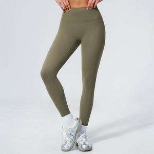 Leggings de yoga taille haute respirants et à séchage rapide pour femmes, avec logo personnalisé, très élastiques, effet push-up, pour l'entraînement sportif – Vente en gros - Product Image 5