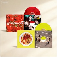 LE SSERAFIM 1er album single SPAGHETTI Vinyle LP K-pop Coréen Édition limitée pour adultes Disque Fearnot Merch officiel Source Music