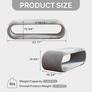 Taburete Nórdico Portátil de Tela Moderna para Cambiar Zapatos, para Uso en <span class=keywords><strong>el</strong></span> Hogar y Hoteles, Tapizado en Chenilla, para Sentarse por Tiempo Prolongado - Product Image 2
