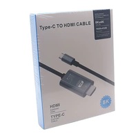 TUTI Vente en gros Câble vidéo HDTV 4k60hz en nylon Barid de 2 m Type c vers HDTV pour TV avec boîte couleur