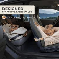 Sac de transport pour animaux de compagnie 3 en 1 tendance, sac de transport matelassé pour chat, sac de transport pour chien, sac à main portable avec fonction siège auto pour les voyages en plein air