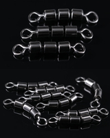 Accessoires de matériel de pêche de haute qualité connecteur en laiton 3 barils chaîne roulante émerillons de pêche à grande vitesse