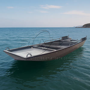 Barco de limpieza de Río multifuncional 20.8ft/6,3 m <span class=keywords><strong>Lancha</strong></span> rápida de aleación de aluminio de fácil control Barco DE TRABAJO PARA 6-8 personas - Product Image 4