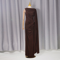 Robe élégante de style français pour femme avec design asymétrique pour l'été