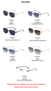 Gafas de Sol Partagas de Diseño con Logotipo Personalizado, Montura sin Aro, Patillas con Cabeza de Leopardo y Diamantes de Imitación, Protección UV400 para Mujer - Product Image 5