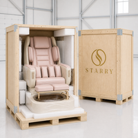 Mobilier de salon de manucure - Fauteuil de massage et bain de pieds de luxe avec siège réglable