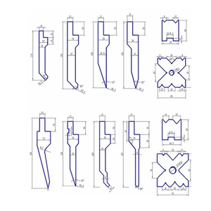 Dumacnc Máy uốn chết trên thấp hơn công cụ lớn cong dao <span class=keywords><strong>flanging</strong></span> máy Arc dưới Die cutlass nhọn dao khuôn HSS - Product Image 6